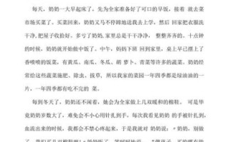 我的奶奶作文怎么写_我的奶奶作文600字范文