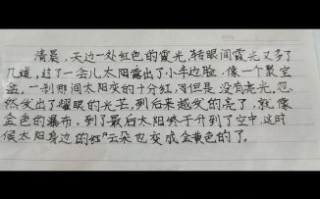 日出作文150字怎么写_如何描写日出景象