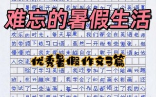 暑假400字作文怎么写_暑假作文400字优秀范文