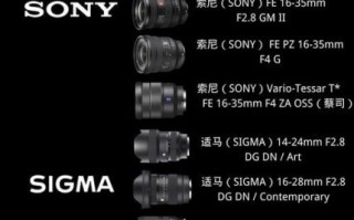 sony e口镜头怎么选_索尼微单镜头推荐