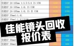 二手镜头回收价格怎么算_哪里回收靠谱