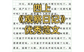 四年级上册第二单元作文怎么写_如何写观察日记
