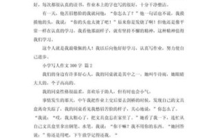 如何写人300字_作文写人技巧