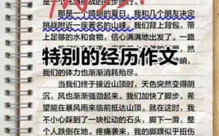 特别的经历作文怎么写_600字作文如何升华主题