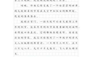 雪怎么写_描写雪的作文300字如何扩展成800字