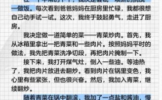 学做饭作文怎么写_第一次下厨作文开头怎么写