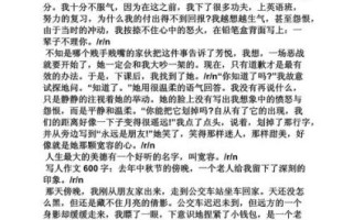 写人的作文600字怎么写_写人作文600字写作技巧