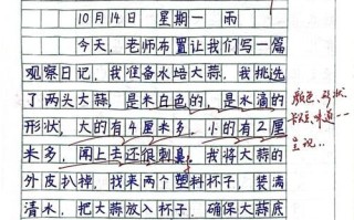 四年级上册作文观察日记怎么写_观察日记写作技巧
