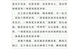 经历风雨的作文怎么写_经历风雨的作文素材有哪些