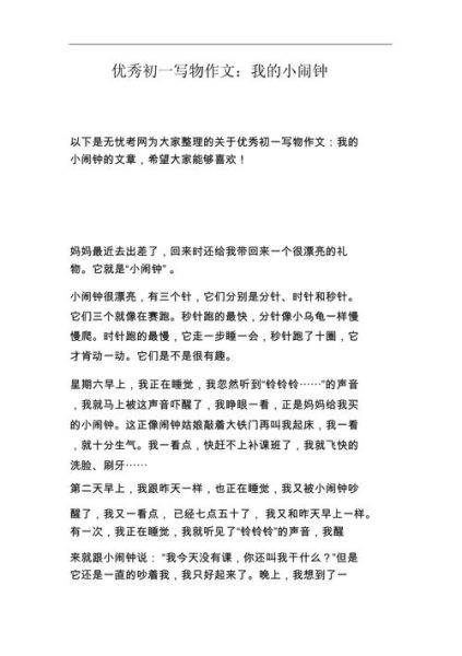 写物作文怎么写_如何描写物品细节-第2张图片-星辰妙记