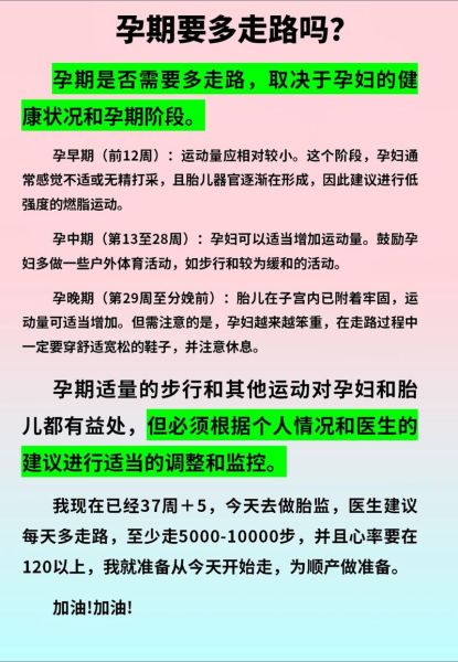 孕妇每天走多少步合适_孕期散步步数建议-第1张图片-星辰妙记
