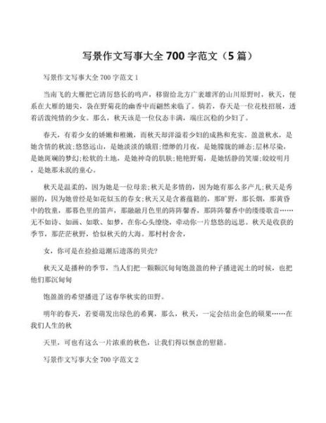 如何写好700字作文_700字作文写作技巧-第2张图片-星辰妙记
