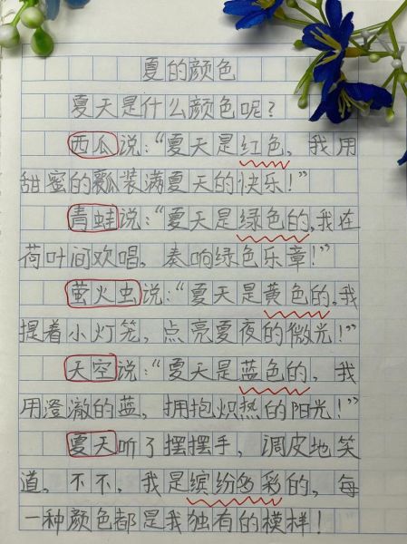 夏天的色彩作文怎么写_描写夏天颜色的优美段落-第1张图片-星辰妙记 夏天的色彩作文怎么写_描写夏天颜色的优美段落-第1张图片-星辰妙记