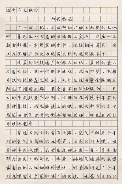 西安游记作文怎么写_西安游记作文800字范文-第2张图片-星辰妙记