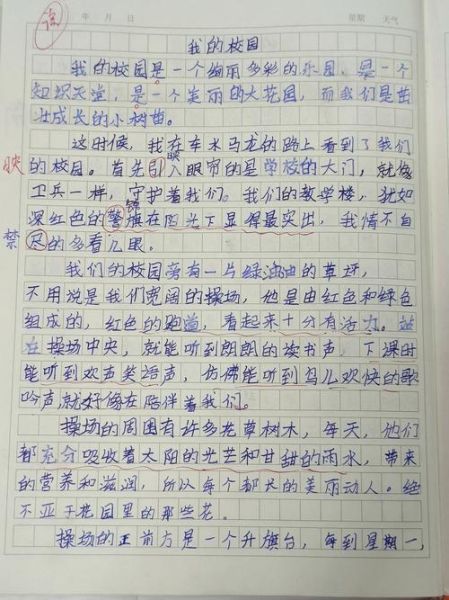 校园作文怎么写_描写校园的优美段落-第2张图片-星辰妙记