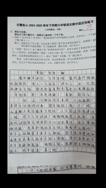 六年级作文怎么写_考试作文技巧-第3张图片-星辰妙记