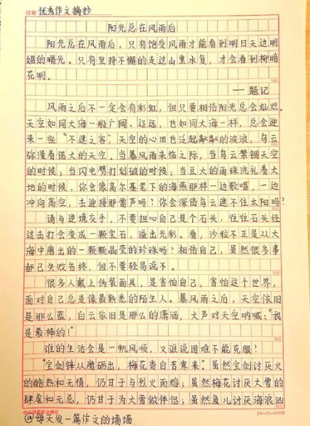 高中作文怎么写_优秀作文素材哪里找-第2张图片-星辰妙记