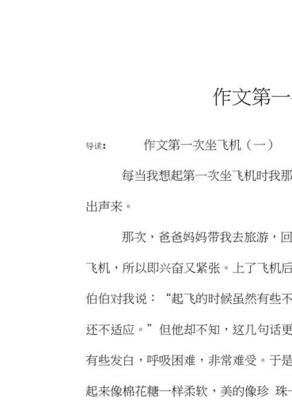 第一次坐飞机作文怎么写_坐飞机流程和感受-第3张图片-星辰妙记