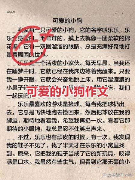 小狗作文怎么写_描写小狗的作文有哪些技巧-第1张图片-星辰妙记 小狗作文怎么写_描写小狗的作文有哪些技巧-第1张图片-星辰妙记