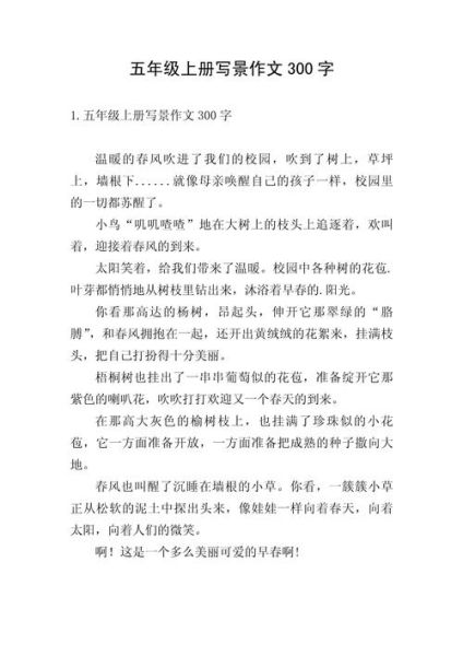 五年级作文怎么写_300字作文怎么写-第2张图片-星辰妙记