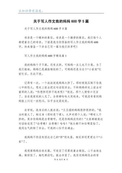 我的妈妈是一个怎样的人_写人作文怎么写-第3张图片-星辰妙记