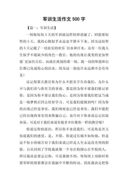 军训作文怎么写_军训作文素材有哪些-第3张图片-星辰妙记