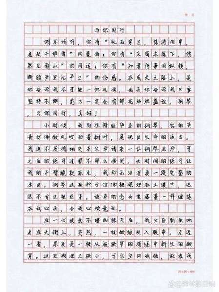 与我同行作文800字怎么写_与我同行800字作文素材-第2张图片-星辰妙记