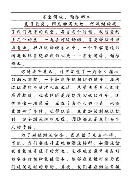 夏天游泳作文怎么写_游泳安全注意事项有哪些-第1张图片-星辰妙记