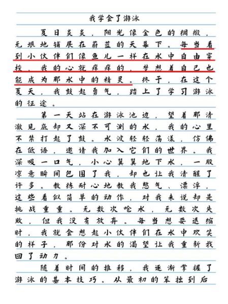 夏天游泳作文怎么写_游泳安全注意事项有哪些-第3张图片-星辰妙记