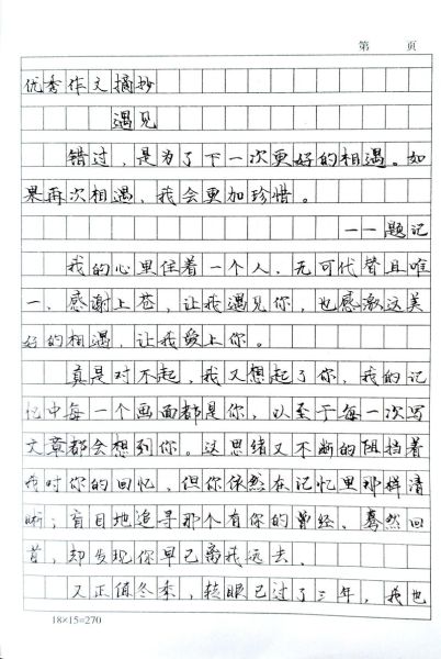 遇见作文500字怎么写_如何写出真情实感-第1张图片-星辰妙记