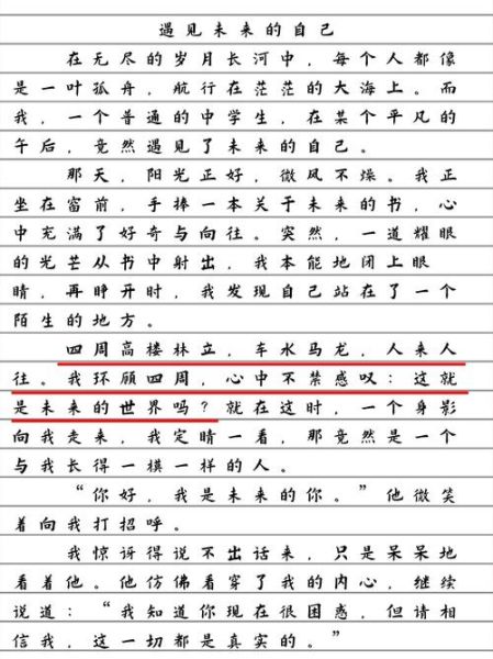 遇见作文500字怎么写_如何写出真情实感-第3张图片-星辰妙记
