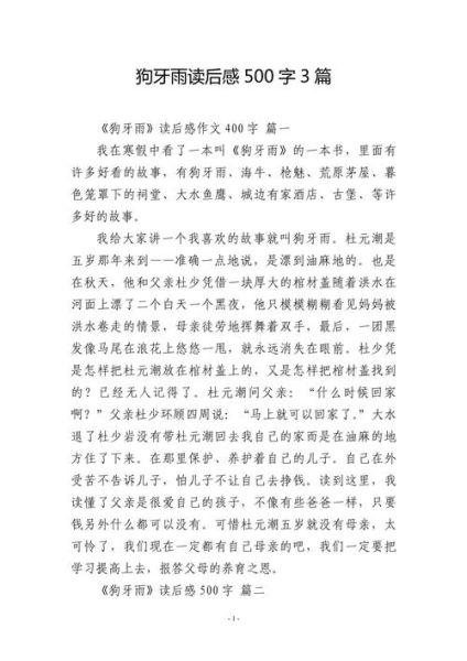 读后感作文500字怎么写_写读后感的技巧有哪些-第2张图片-星辰妙记