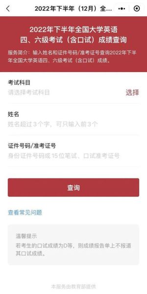 大学英语六级成绩查询入口_忘记准考证号怎么办-第2张图片-星辰妙记
