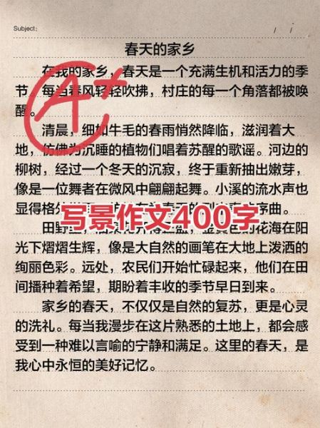 美景作文400字怎么写_如何描写自然景色-第2张图片-星辰妙记
