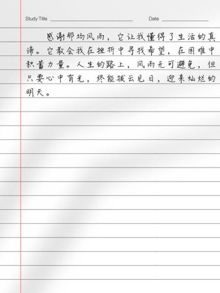 感谢那场风雨_风雨教会了我什么-第3张图片-星辰妙记