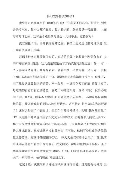 科幻小说作文怎么写_科幻作文高分技巧-第3张图片-星辰妙记