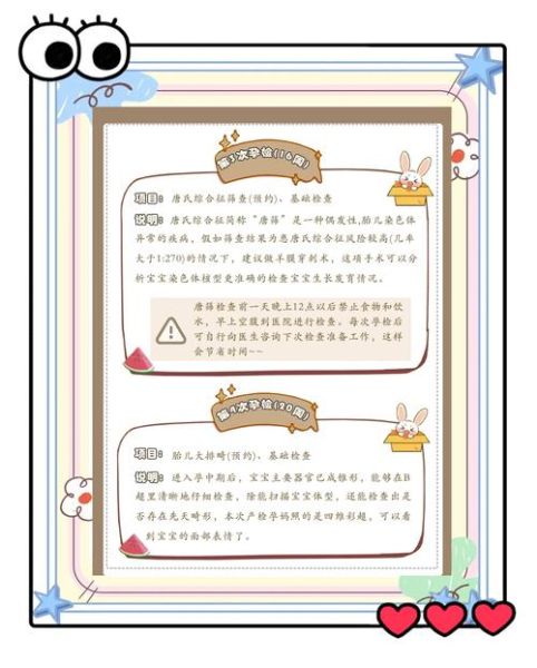 孕妇体检时间表_孕妇体检项目有哪些-第3张图片-星辰妙记