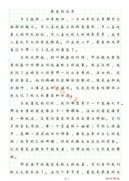 美丽的什么作文怎么写_如何描写美丽景色-第1张图片-星辰妙记