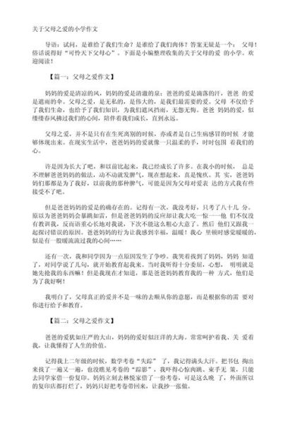 爸爸和妈妈的爱有什么不同_如何写出真情实感-第3张图片-星辰妙记