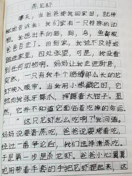 如何写美味的龙虾作文_龙虾作文怎么写才生动-第1张图片-星辰妙记