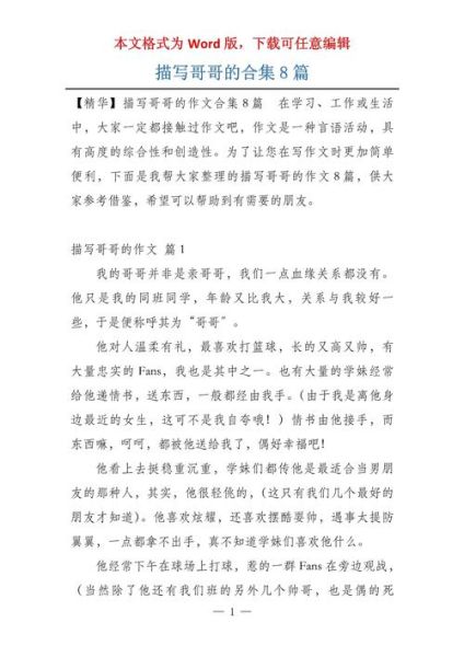 我的哥哥是一个怎样的人_哥哥的优点有哪些-第1张图片-星辰妙记