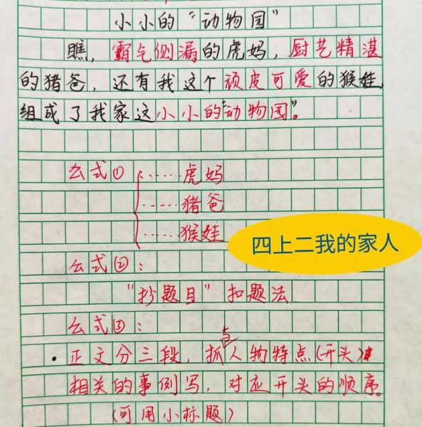 四年级作文怎么写_写人作文开头怎么写-第3张图片-星辰妙记