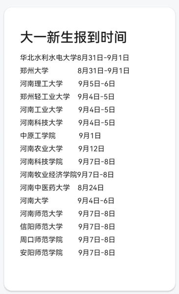 大学几月开学_大一新生报到时间-第2张图片-星辰妙记 大学几月开学_大一新生报到时间-第2张图片-星辰妙记