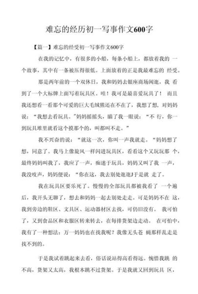 如何写好一次经历作文_一次经历作文600字怎么写-第3张图片-星辰妙记