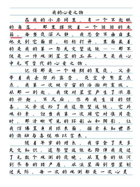 心爱之物作文怎么写_如何写出真情实感-第3张图片-星辰妙记