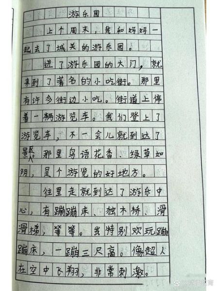 游乐园作文怎么写_游乐园作文400字如何扩写到800字-第3张图片-星辰妙记